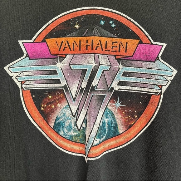 Van Halen Black Graphic Short Sleeve T-Shirt Size 2XL Excellent Condition Band T - Picture 3 of 10